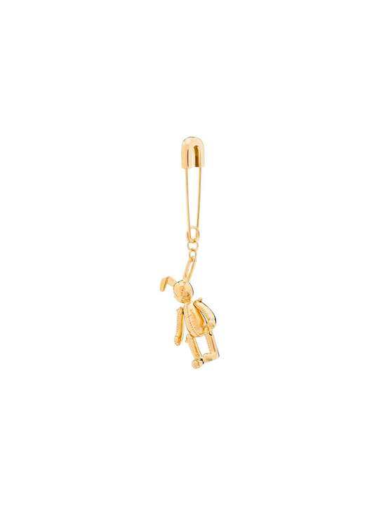 gold-plated bunny charm earring展示图