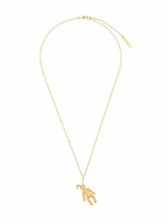 gold-plated bunny pendant necklace展示图