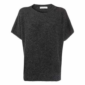 short-sleeved knitted top