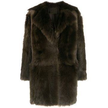 oversize shearling coat