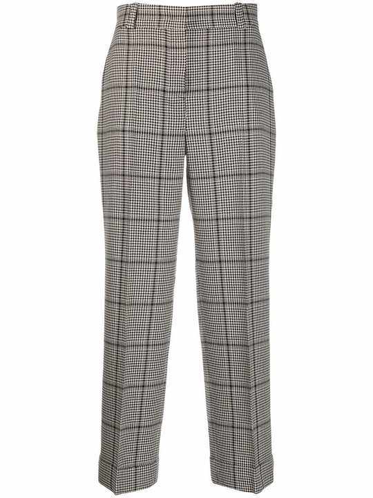 houndstooth straight-leg trousers展示图