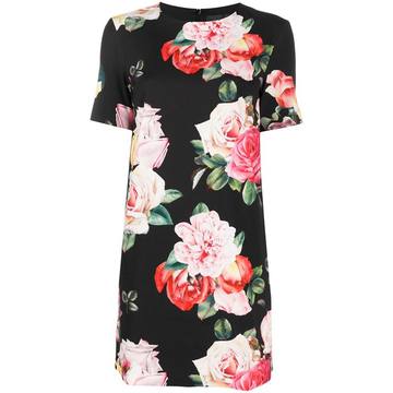 floral-print mini dress