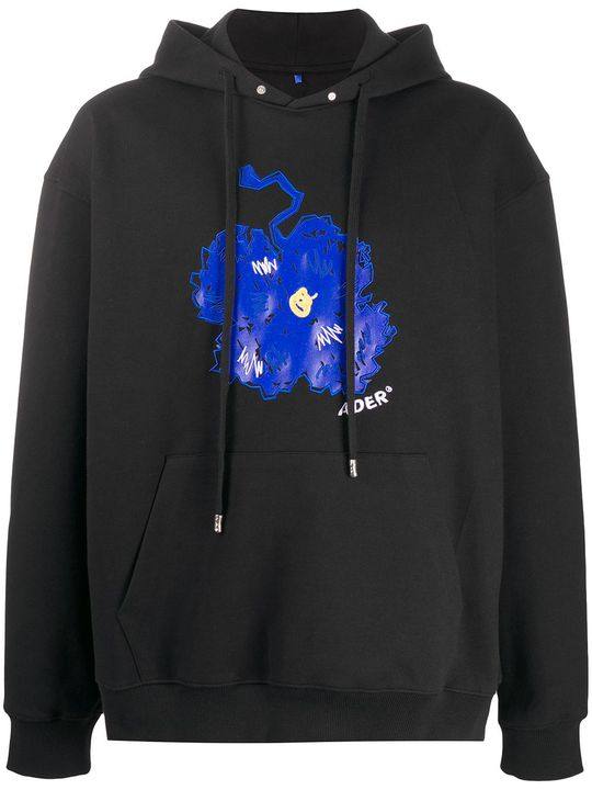 Bluessom graphic print hoodie展示图