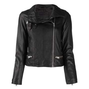 fitted biker jacket