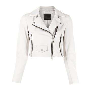 Elora cropped biker jacket