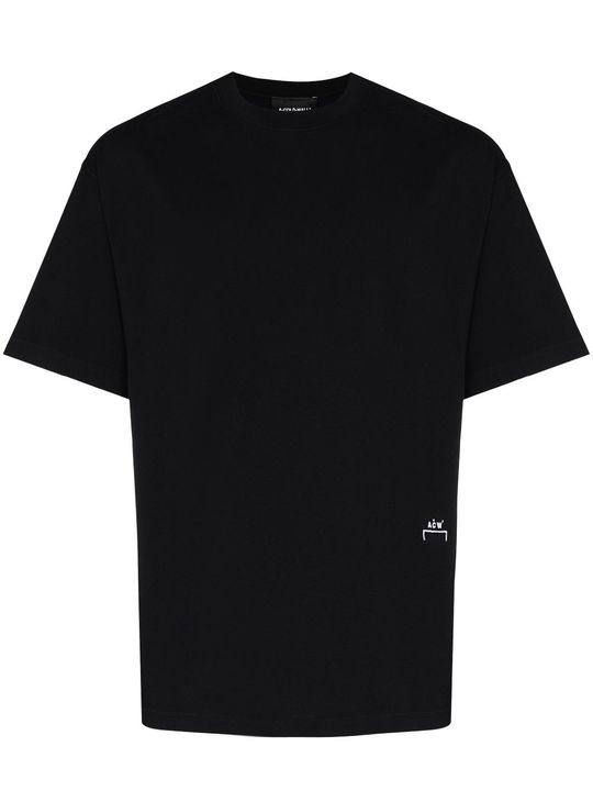 logo-print oversized T-shirt展示图