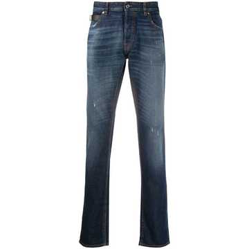 STCA logo straight-leg jeans