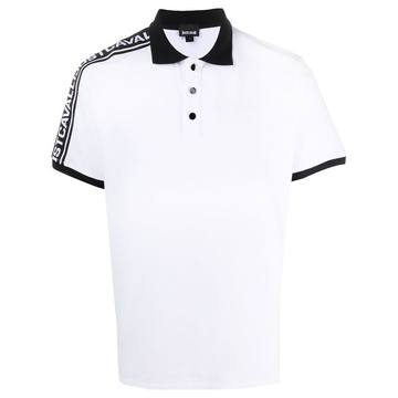 logo stripe polo shirt