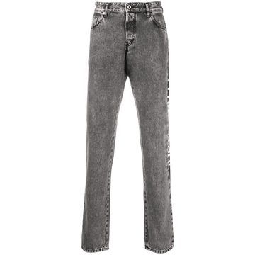 side logo straight-leg jeans