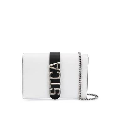 logo clutch bag