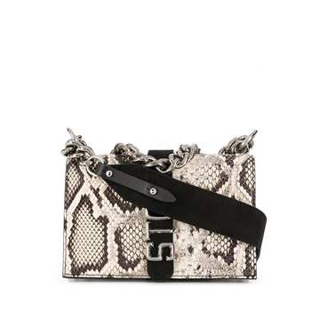 snakeskin shoulder bag