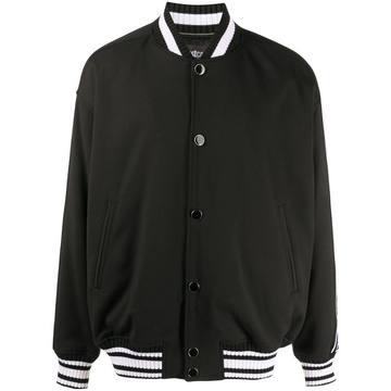 logo-tape bomber jacket