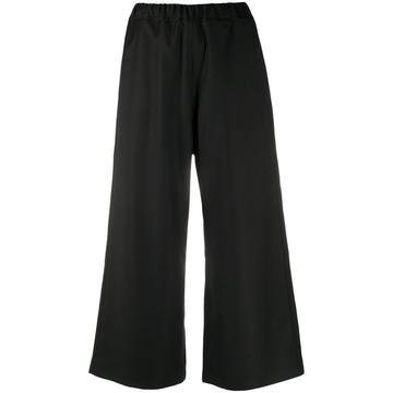 cropped wide-leg trousers