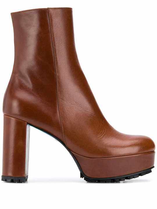 Sporty Elegance block heel boots展示图