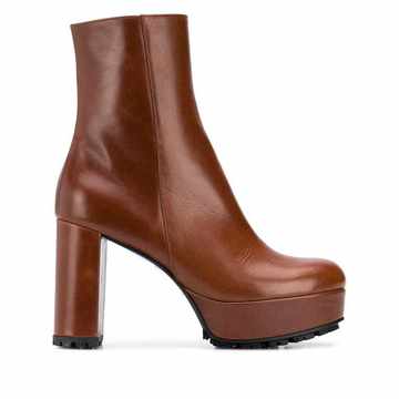 Sporty Elegance block heel boots