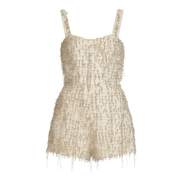 Briar Beaded Crepe Romper