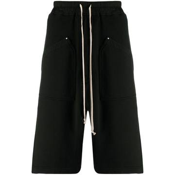 drawstring track shorts