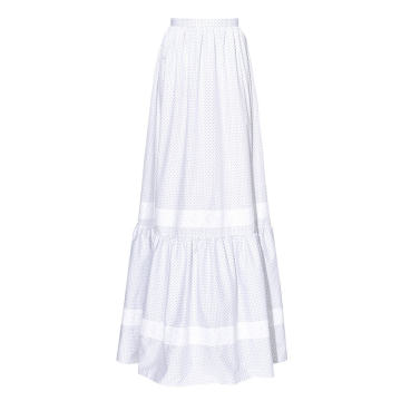 Annis High-Rise Cotton Maxi Skirt