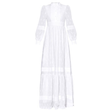Ulrica Long Sleeved Cotton-Blend Gown