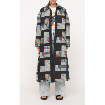 Tilia Patchworked Quilted Cotton Coat