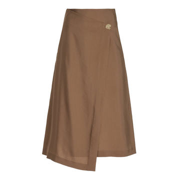 Asymmetric Wrap Skirt