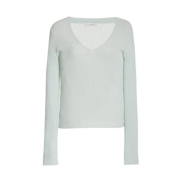 Ribbed Cashmere Knit Top