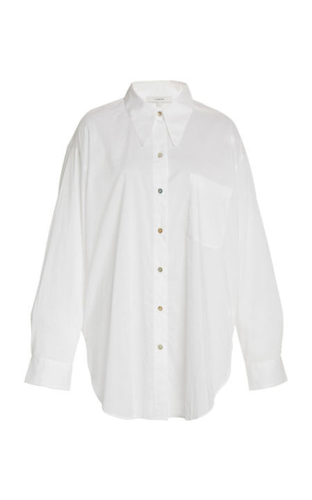 Cotton-Poplin Button-Down Shirt展示图
