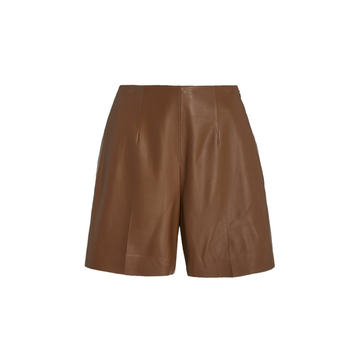 High-Rise Leather Short