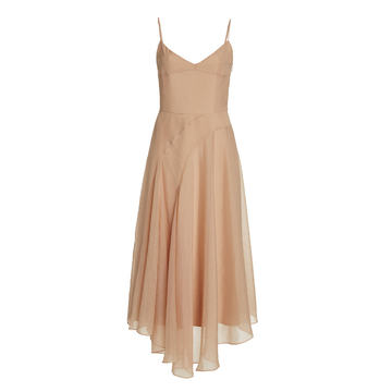 Paneled Organza Dress