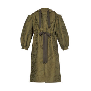 William Cotton-Blend Tie-Detail Hooded Coat