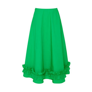 Morgan Frilled Hem Cotton Skirt