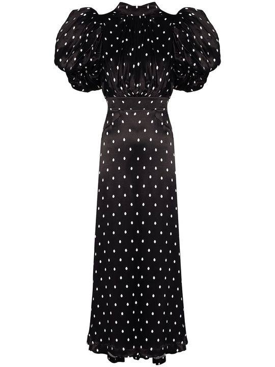 dawn polka dot midi dress展示图