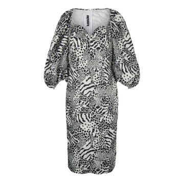 Irina Blouson Sleeve Printed Dress