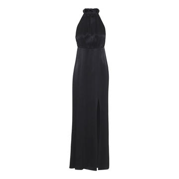 Halter-Style High-Slit Maxi Dress