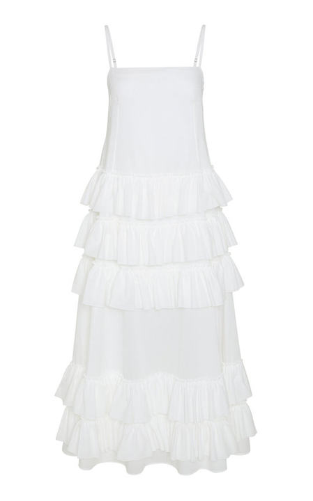 Wray Cotton Voile Tiered Maxi Dress展示图