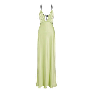 Bernie Sateen Sleeveless Maxi Dress