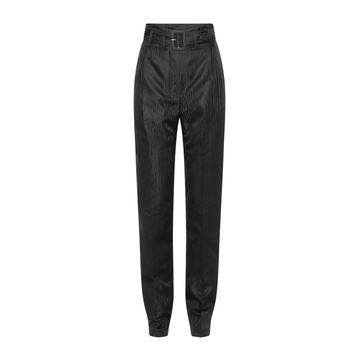 Sia Belted Crepe Straight-Leg Pants