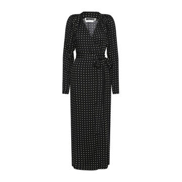 Bridget Polka Dot Georgette Wrap Dress