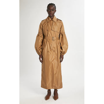 Sabrina Double-Breasted Shell Trench Coat