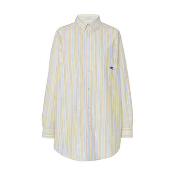 Striped Cotton Button-Down Shirt