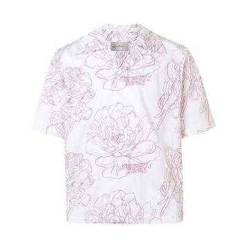 Bali 花卉刺绣衬衫
