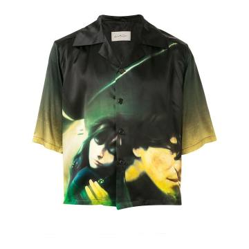 Vacay Cropped Loose Shirt Fallen Angel's Painting