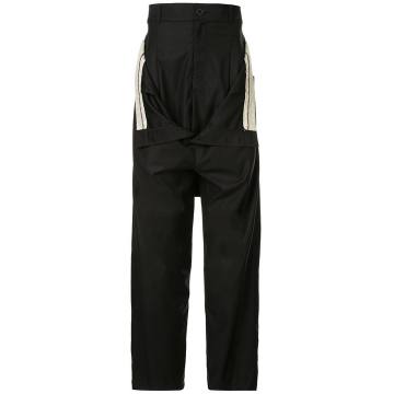 Roger double layer suspender trousers