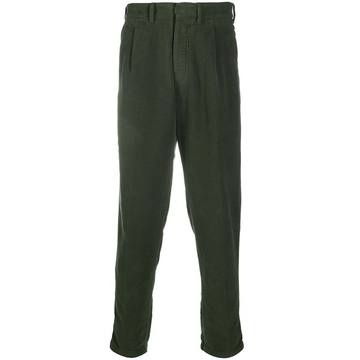 tapered leg trousers