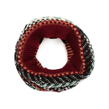 pattern-knitted scarf