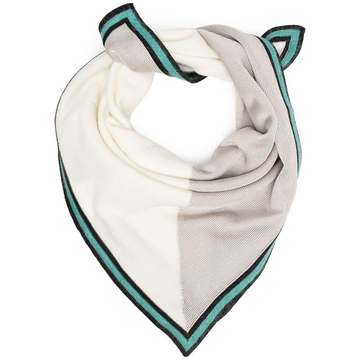 knot detail pointed scarf