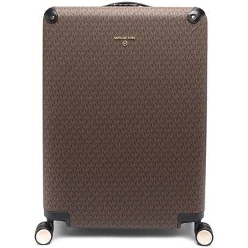 monogram logo large suitcase