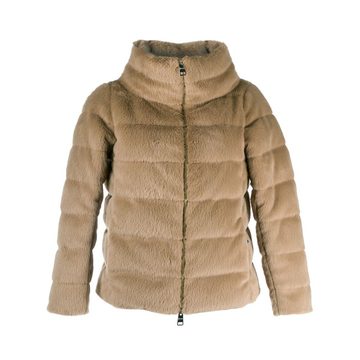 textured puffer jacket