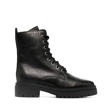 Comy pebbled-effect ankle boots