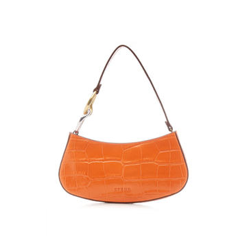 Ollie Croc-Effect Leather Shoulder Bag